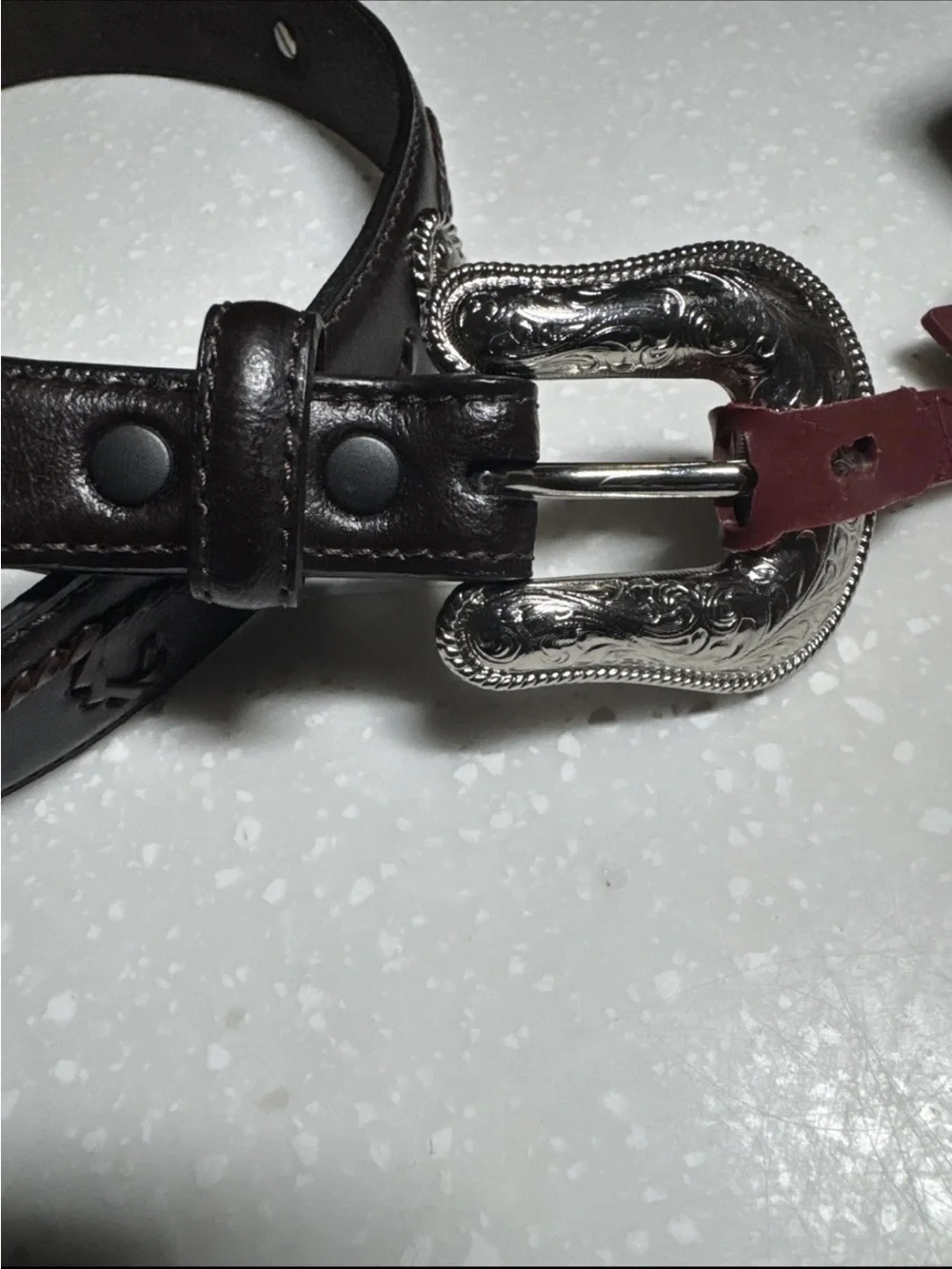 Wrangler Genuine Leather, Vintage, western belt women Size Small New With Tags